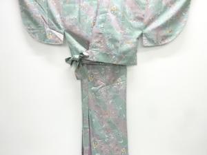 未使用品　唐花模様二部式小紋着物